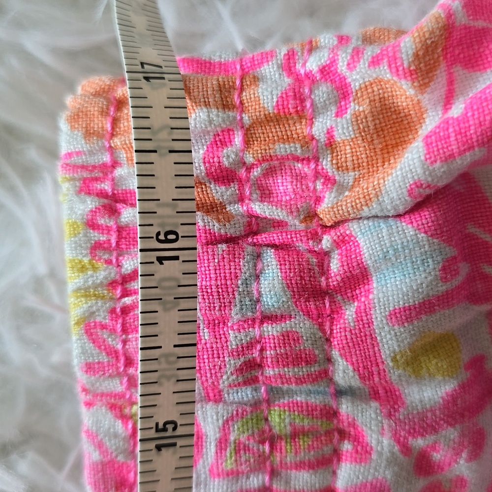 Lilly Pulitzer Pink and Yellow Women's Shorts, "Kinis In The Keys." - Picture 5 of 8
